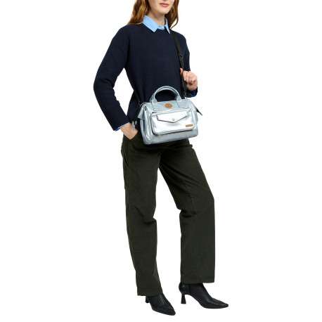 Sac à bandoulière Crossbody M Fiji argent pourvu d'une bandoulière amovible - Image 6
