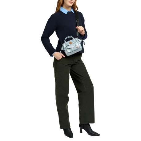 Sac à bandoulière Crossbody S Fiji argent pourvu d'une bandoulière amovible - Image 6