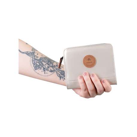Portefeuille Wallet S Honolulu beige pourvu d'une fermeture zippée - Image 4