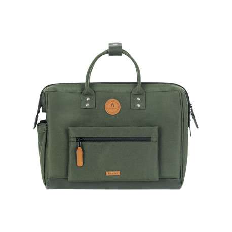 Sac ordinateur Messenger Coromandel kaki pourvu d'une bandoulière amovible