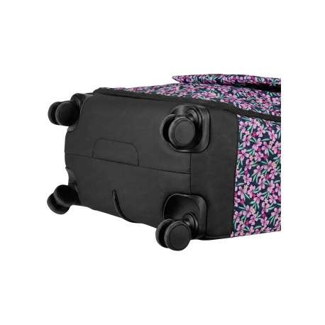 Valise Traveler 4 roues L Cagliari rose floral pourvue d'une fermeture TSA - Image 6
