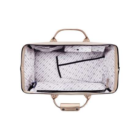 Sac weekender Duffle Bag Algiers beige pourvu de bretelles pour sac à dos - Image 2