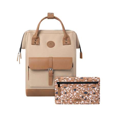 Sac à dos Adventurer M Kuala Lumpur beige pourvu de pochettes amovibles