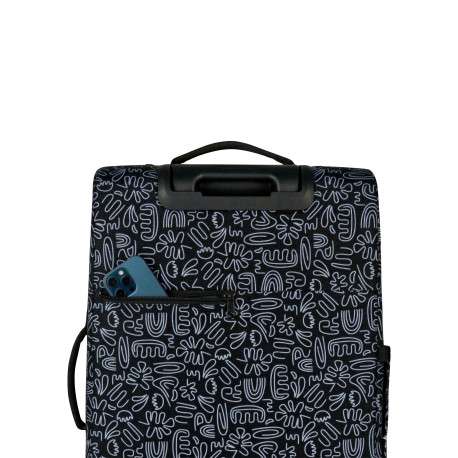 Valise Traveler 4 roues M Amiens noire à motifs pourvue d'une fermeture TSA - Image 2