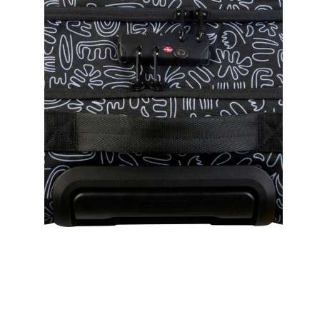 Valise Traveler 4 roues M Amiens noire à motifs pourvue d'une fermeture TSA - Image 5