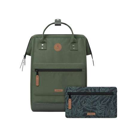 Sac à dos Adventurer L Coromandel kaki pourvu de pochettes amovibles