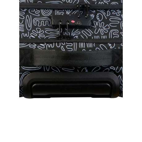 Valise Traveler 4 roues L Amiens noire à motifs pourvue d'une fermeture TSA - Image 5