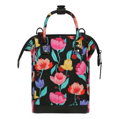 Sac à bandoulière Nano Bag Genoa noir floral pourvu d'une bandoulière amovible - Image 3