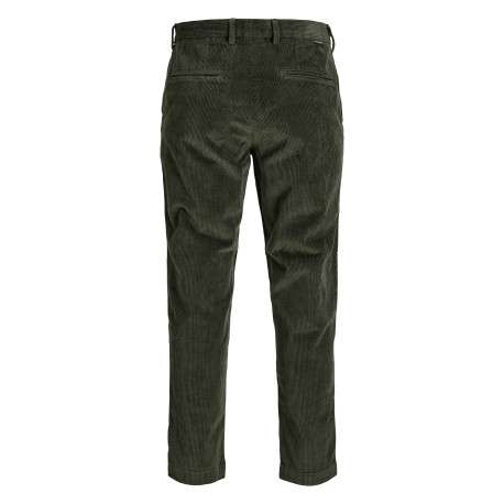 Pantalon chino en coton biologique sapin uni avec une coupe slim - Image 2