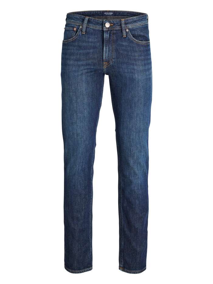 Jean en coton indigo uni...