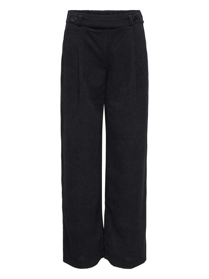 Pantalon chino noir uni...
