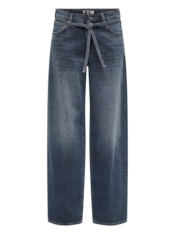 Jean en coton ardoise uni...