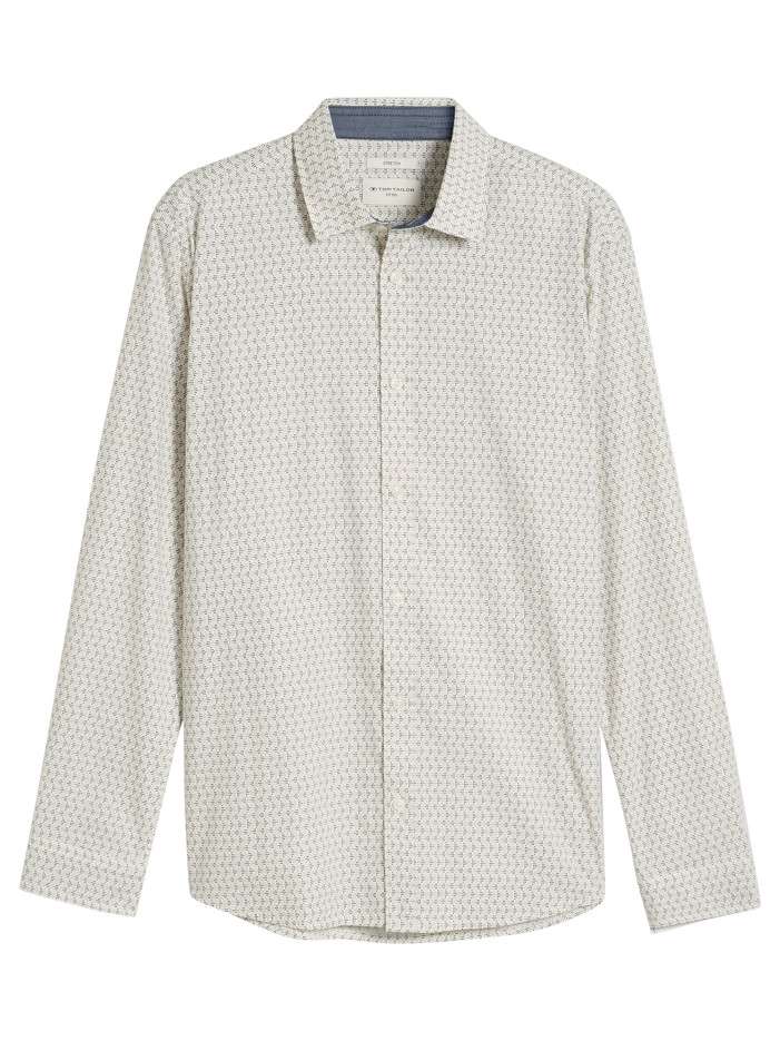 Chemise en coton blanche à...