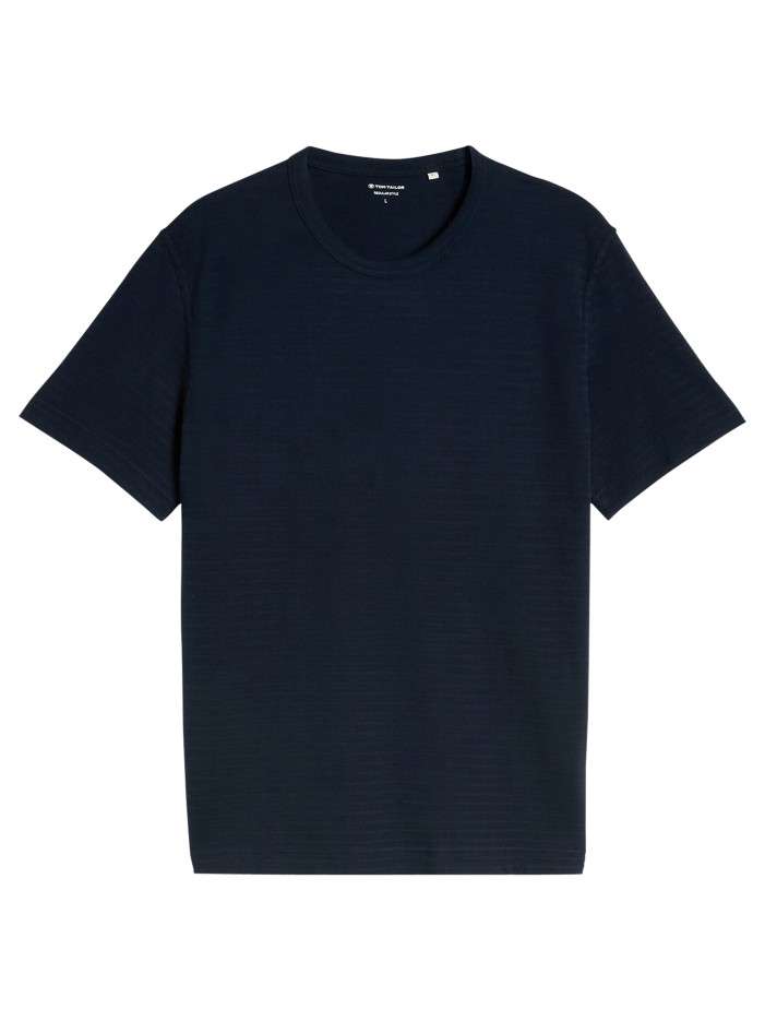 T-shirt en coton marine à...
