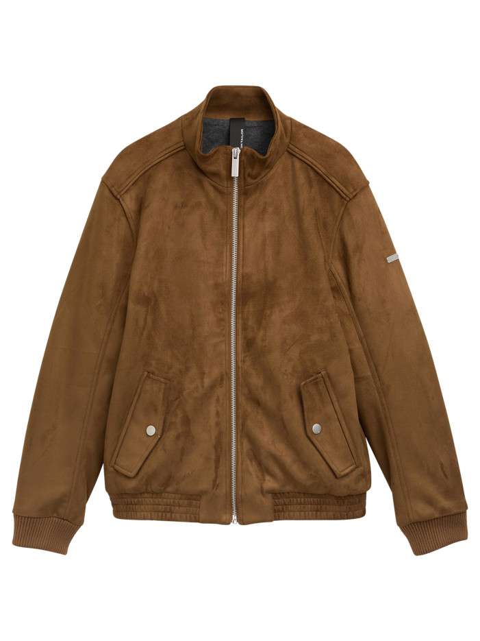 Blouson brun à coupe...