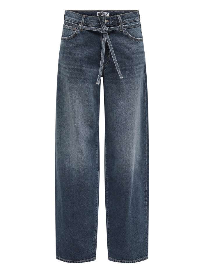 Jean en coton ardoise uni...