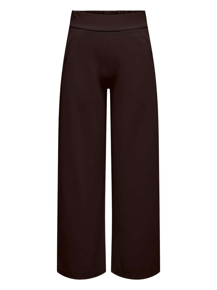 Pantalon chino chocolat uni...