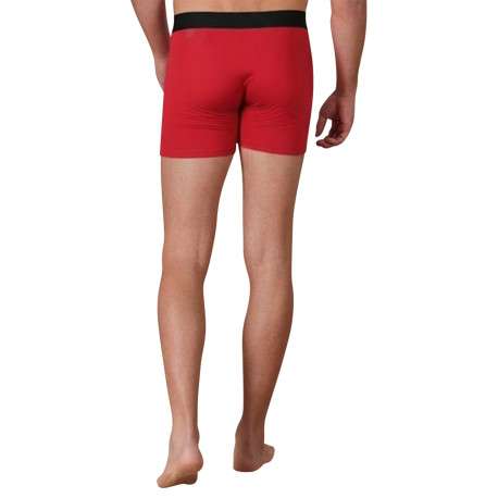 Boxer rouge avec un imprimé et pourvu d'une taille élastiquée - Image 2