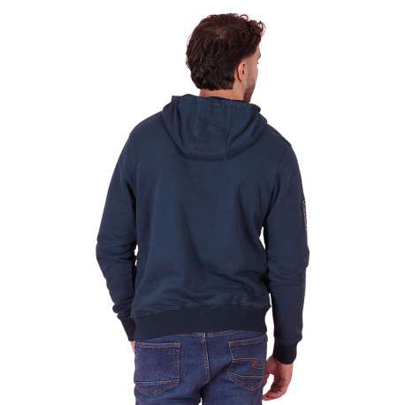 Sweat en coton biologique mélangé pétrole à imprimé avec une coupe droite - Image 2
