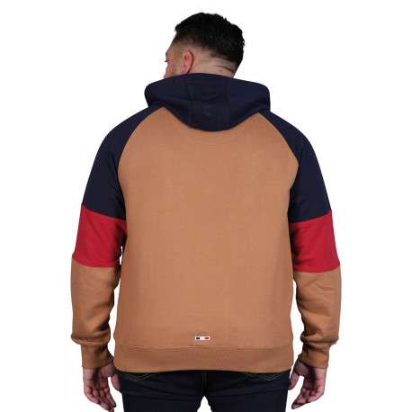 Sweat camel à imprimé avec une coupe droite et un col à capuche - Image 2