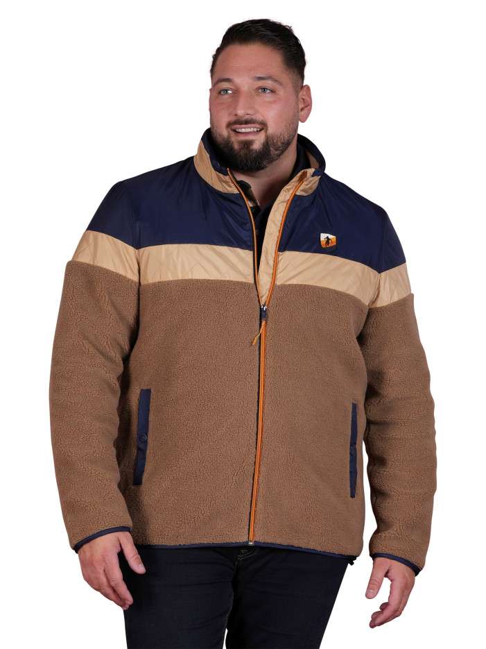 Blouson camel uni avec une...