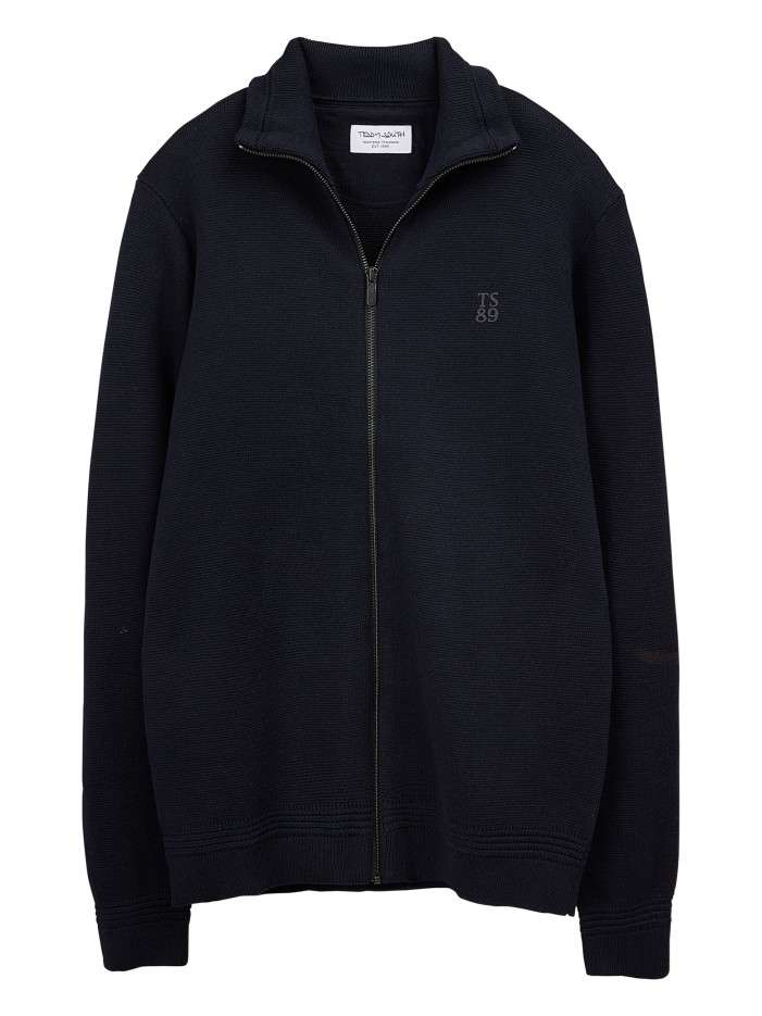 Gilet marine uni avec une...
