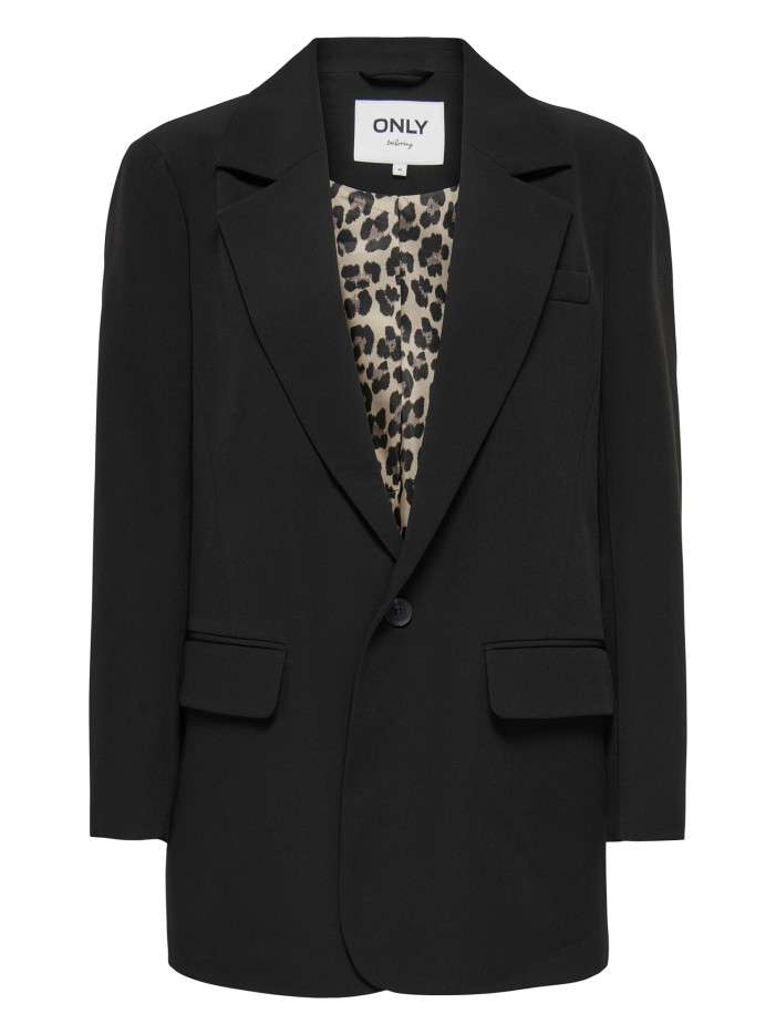 Blazer noir uni avec une...
