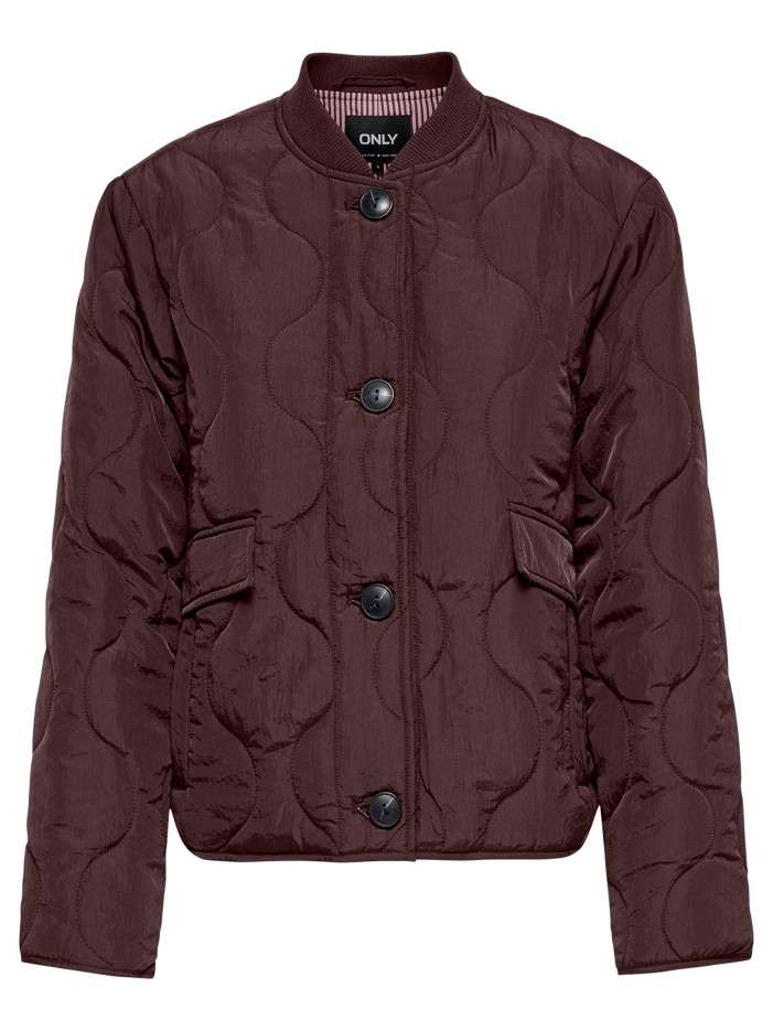 Blouson marron uni avec une...