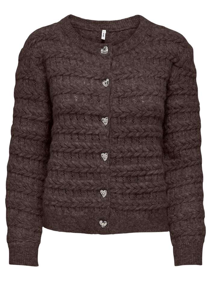 Gilet marron uni avec une...