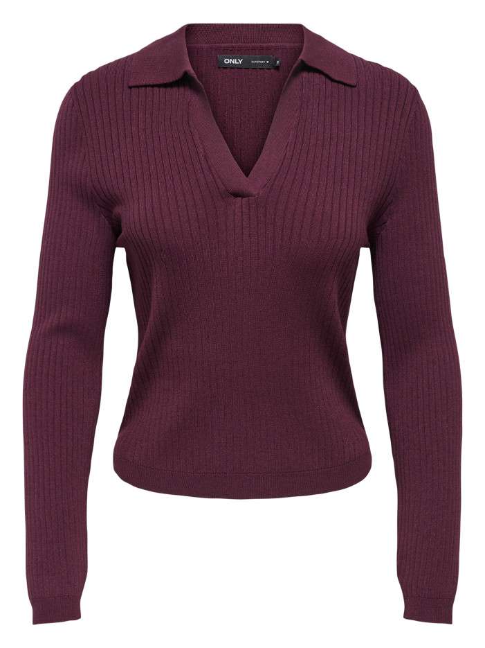 Pull prune uni avec une...