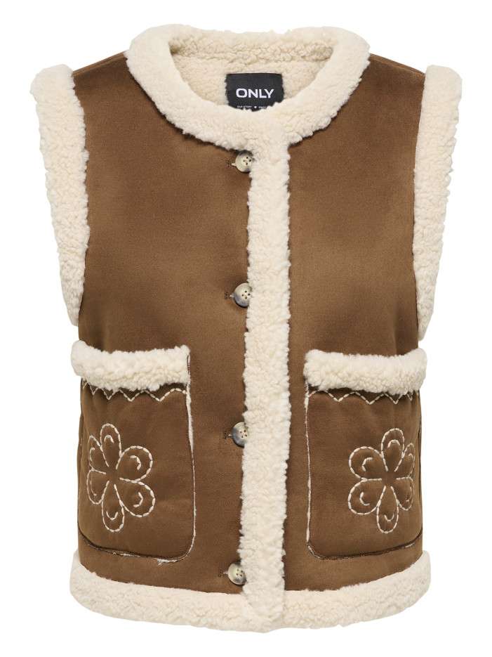 Blouson camel uni avec une...