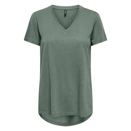 T-shirt sapin uni avec une coupe droite et des manches courtes