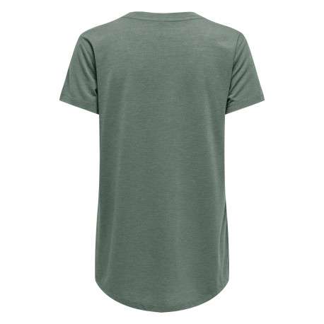 T-shirt sapin uni avec une coupe droite et des manches courtes - Image 2
