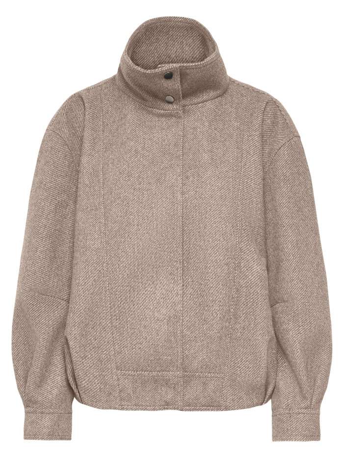 Veste beige unie avec une...