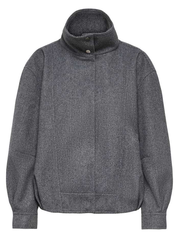Veste grise unie avec une...