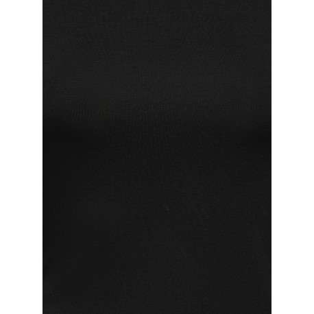 T-shirt noir uni avec une coupe ajustée et des manches longues - Image 3