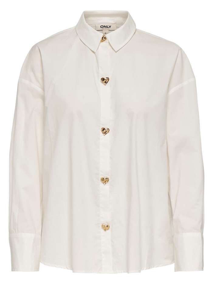 Chemisier en coton blanc...