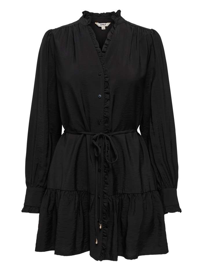 Robe courte noire unie...