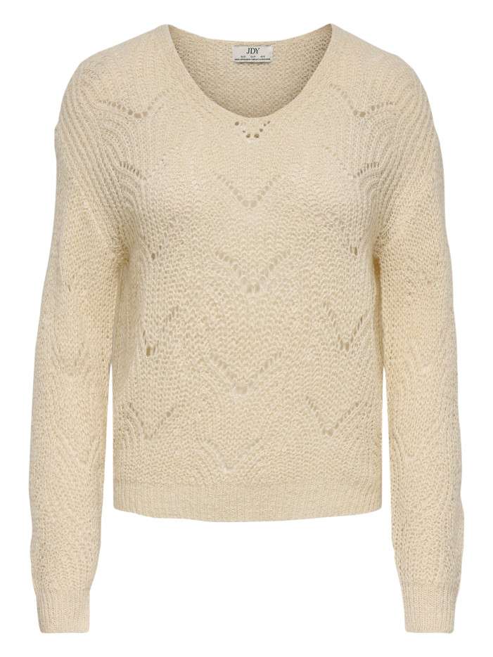 Pull écru uni avec une...