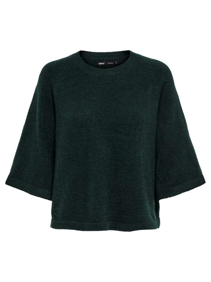 Pull vert uni avec un col...