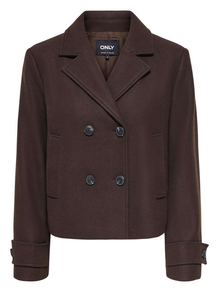 Veste marron unie coupe...
