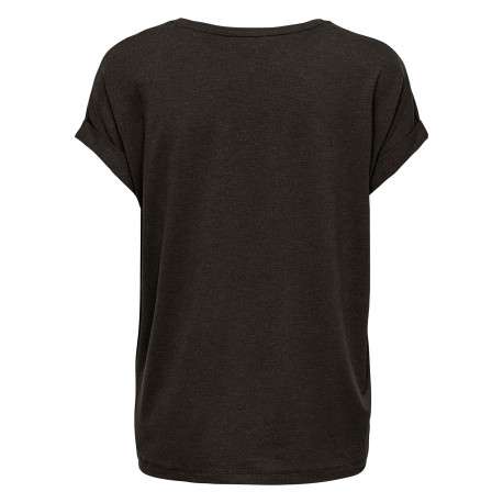 T-shirt gris uni avec une coupe droite et des manches courtes - Image 2