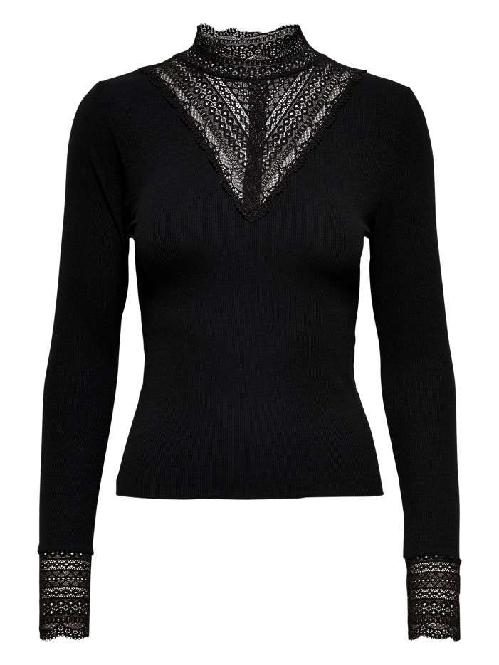 Top noir uni avec une coupe...