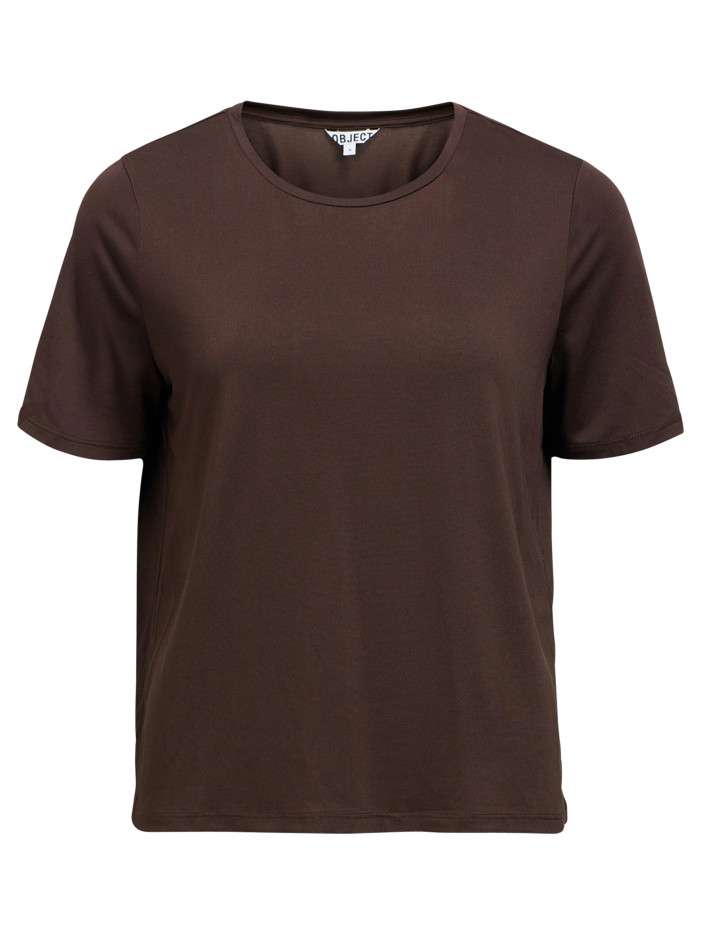 T-shirt marron à coupe...