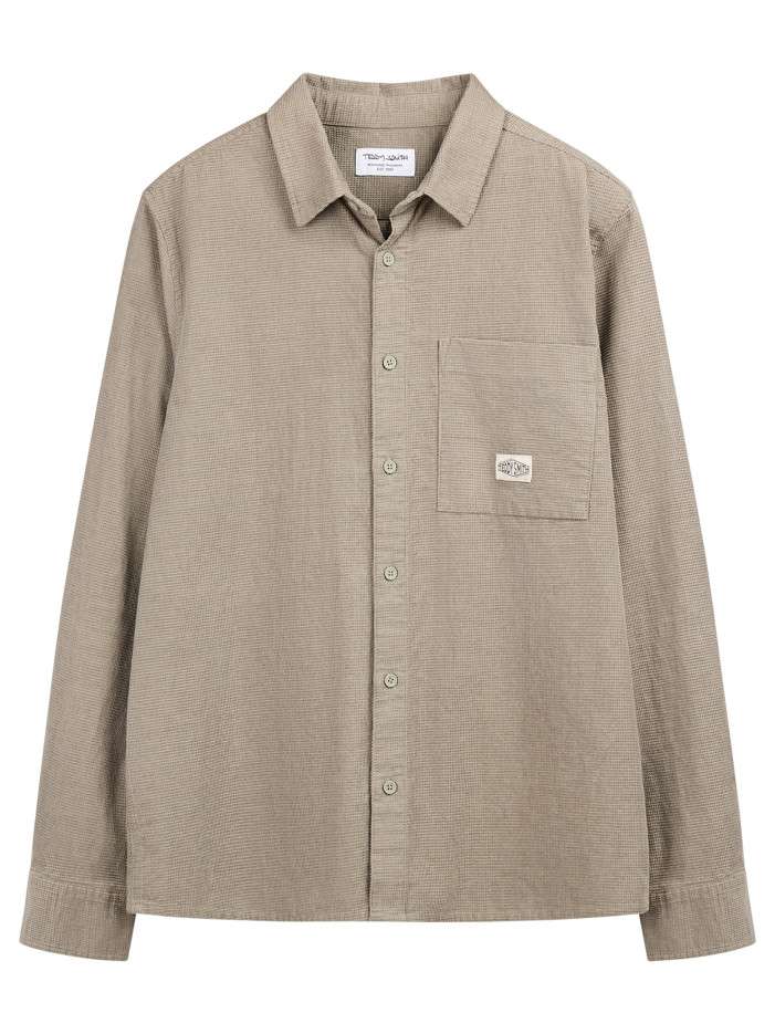 Chemise kaki unie avec une...