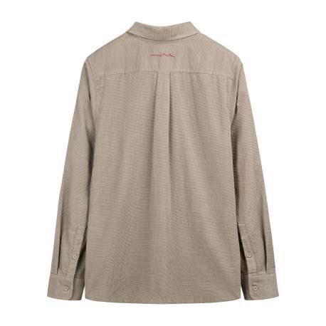 Chemise kaki unie avec une coupe droite et un col à revers - Image 2