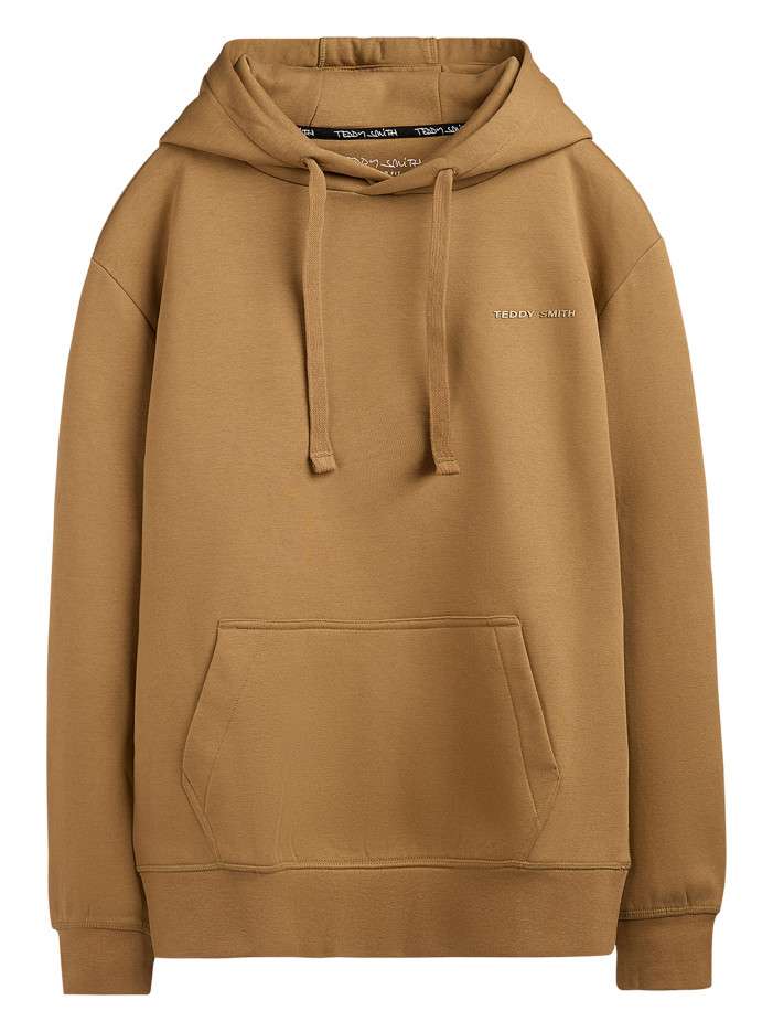 Sweat marron uni avec une...