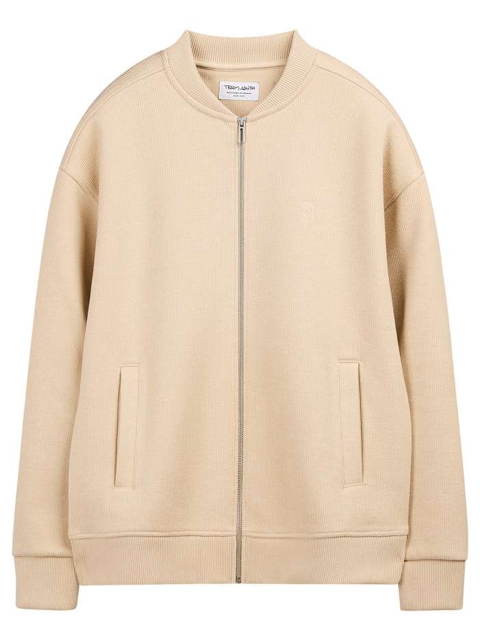 Gilet beige uni avec une...