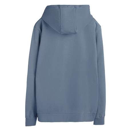 Sweat gris uni avec une coupe droite et pourvu d'un col à capuche - Image 2