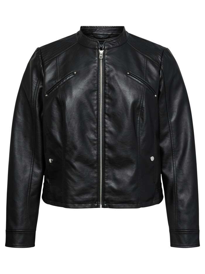 Blouson noir coupe ajustée...